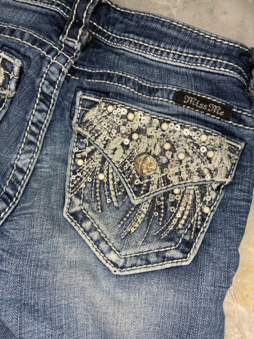 Miss Me Blue Girls Denim Jeans
